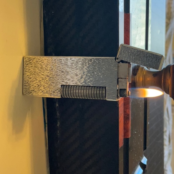 Dunhill rollagas lighter silver-classic fine bark model great working c… - Picture 6 of 6